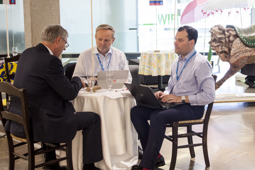 Wirtschaftsdelegierter im AC Chicago Peter Sedlmayr &copy;&nbsp;ICS, Nikola Milatovic