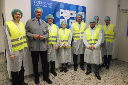 Gruppenbild Firmenbesuch &copy;&nbsp;A&R Carton Graz GmbH