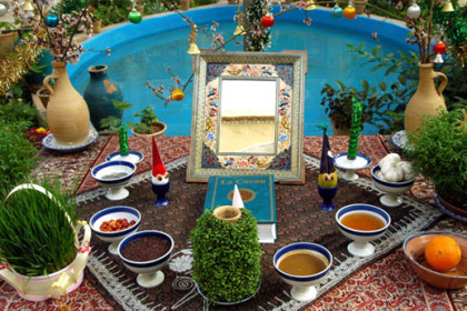 Traditional Iranian Norouz aragement &copy;&nbsp;Dr. Mahya Karbalaii