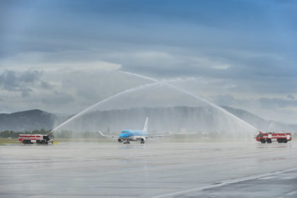 &copy;&nbsp;KLM fliegt nach Graz 15.05.2017 
copyright by Foto Fischer, Herrengasse 7 ( Altstadtpassage ),  8010 Graz, Tel.: 0043/ 316/ 82 53 22,  Fax DW4,
e-mail : 