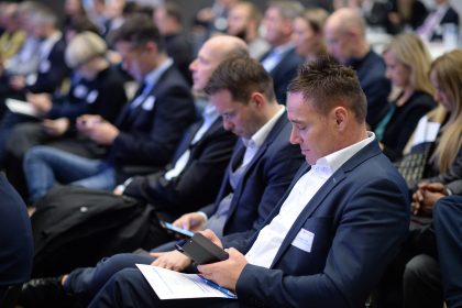 &copy;&nbsp;Foto Fischer | Die Gäste stellten Ihre Fragen an die Keynote-Speaker mittels der App Pigeonhole