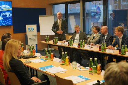 &copy;&nbsp;Landesrat DI Ehrenhöfer begrüßt die Wirtschaftsdelegierten aus Nord-, West- und Südeuropa beim ICS-Meet-up am VIRTUAL VEHICLE - Graz, 26.11.2025